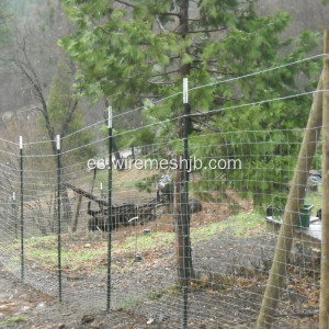 Valla de campo de alambre tejido para ciervos y cabras